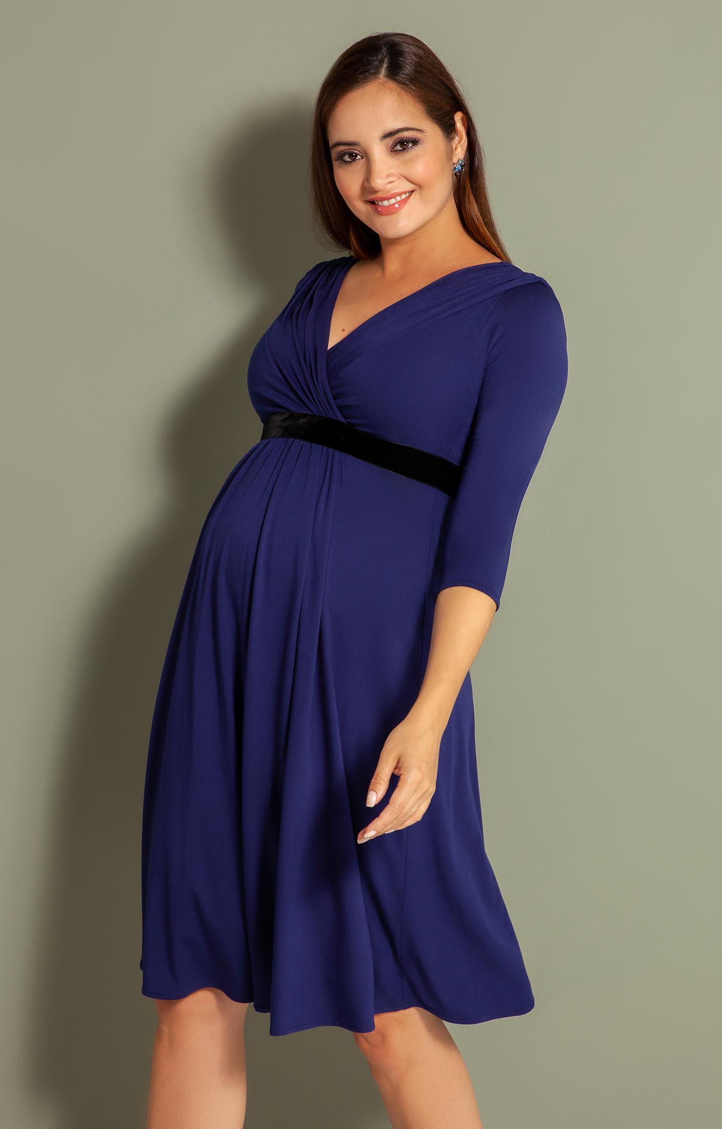 Willow Maternity Dress Eclipse Blue - Maternity Wedding Dresses ...